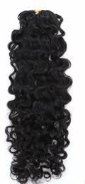 18 “ Double Drawn Water Deep wave feather crochet hair