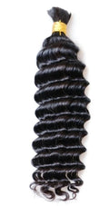 18 " Deep Wave Human Boho Bulk Braiding Hair